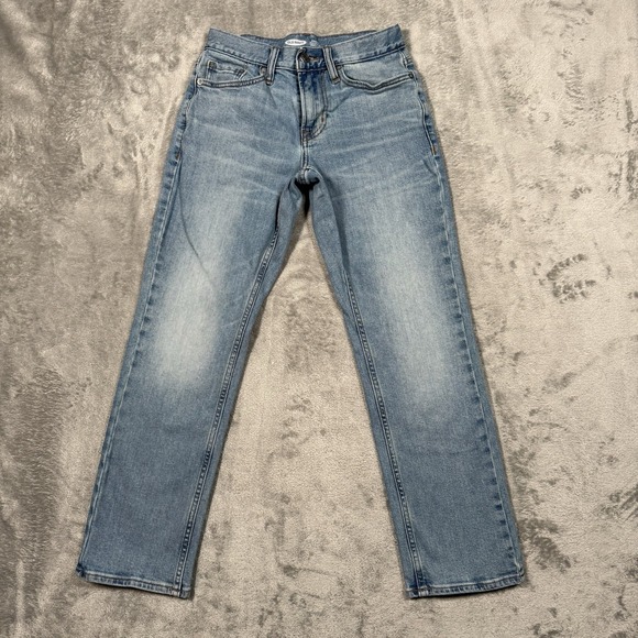 Old Navy Other - Old Navy Jeans Men's Boys Size 26X28(27) Blue Denim Straight Tough Flex